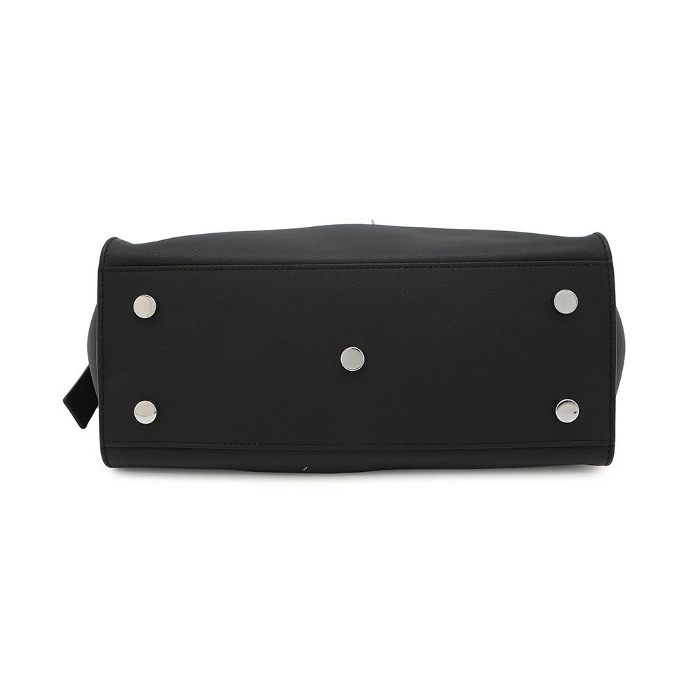 Saint Laurent Paris Baby Downtown Cabas Leather Handbag Shoulder Bag Black - Picture 3 of 12